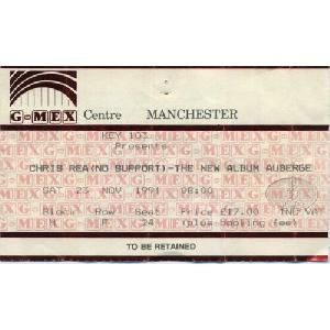 Manchester - GMEX Centre • November 23rd, 1991